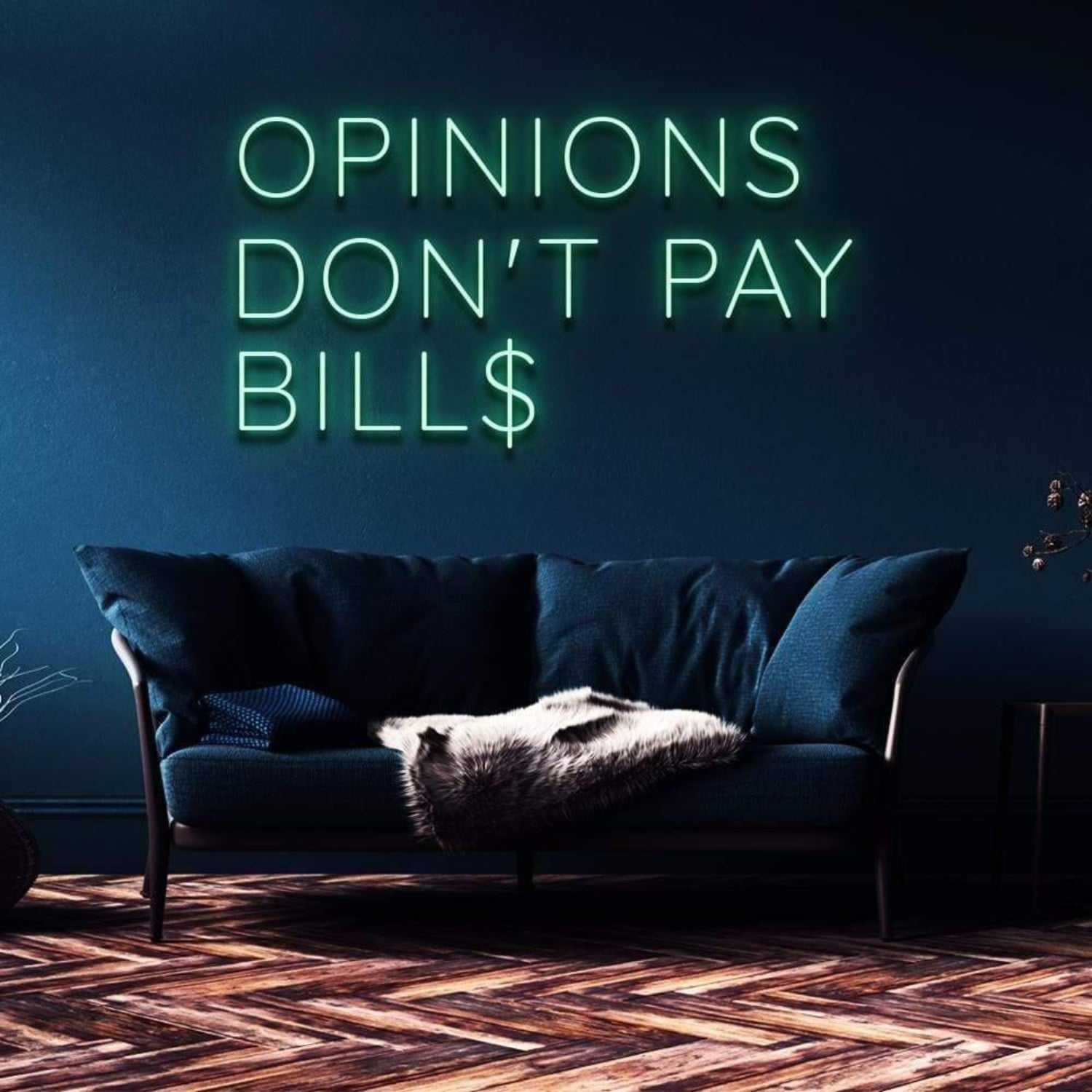 Opinions Dont Pay Bills Pink Led Neon Sign For Home Decor | Shineneon