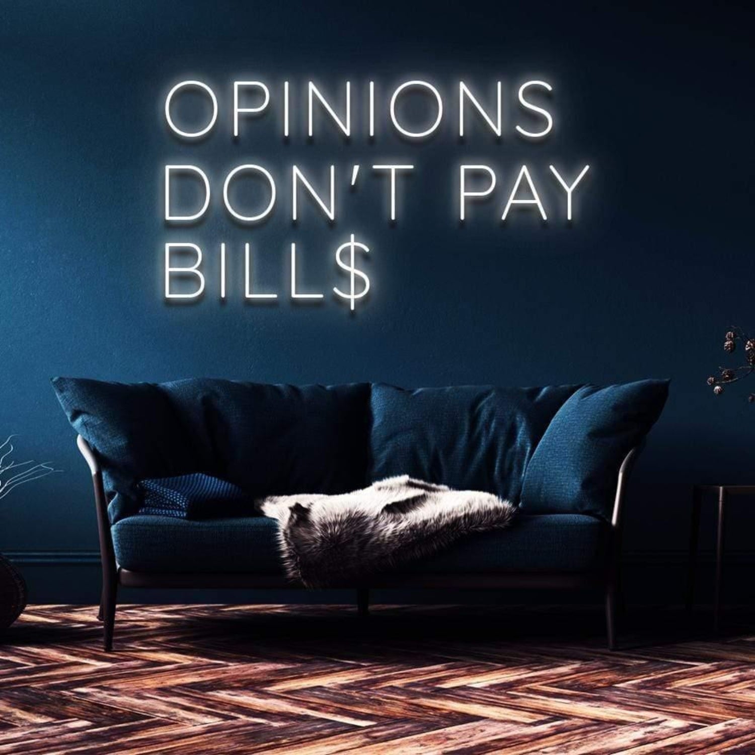 Opinions Dont Pay Bills Pink Led Neon Sign For Home Decor | Shineneon