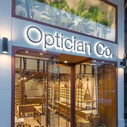 Optician Co 3D Backlit Letters Business Metal Led Sign - Shineneon