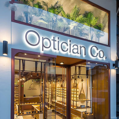 Optician Co 3D Frontlit Letters Metal Led Sign - Shineneon