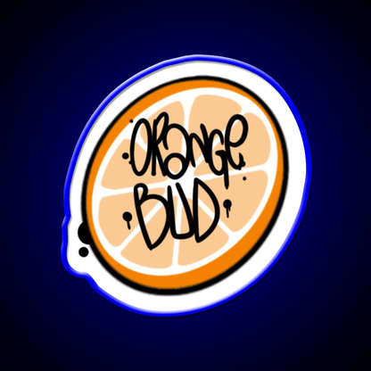 Orange Bud Strain Hemp Inspired Green Leaf Led Neon Sign Rgb Color - Shineneon