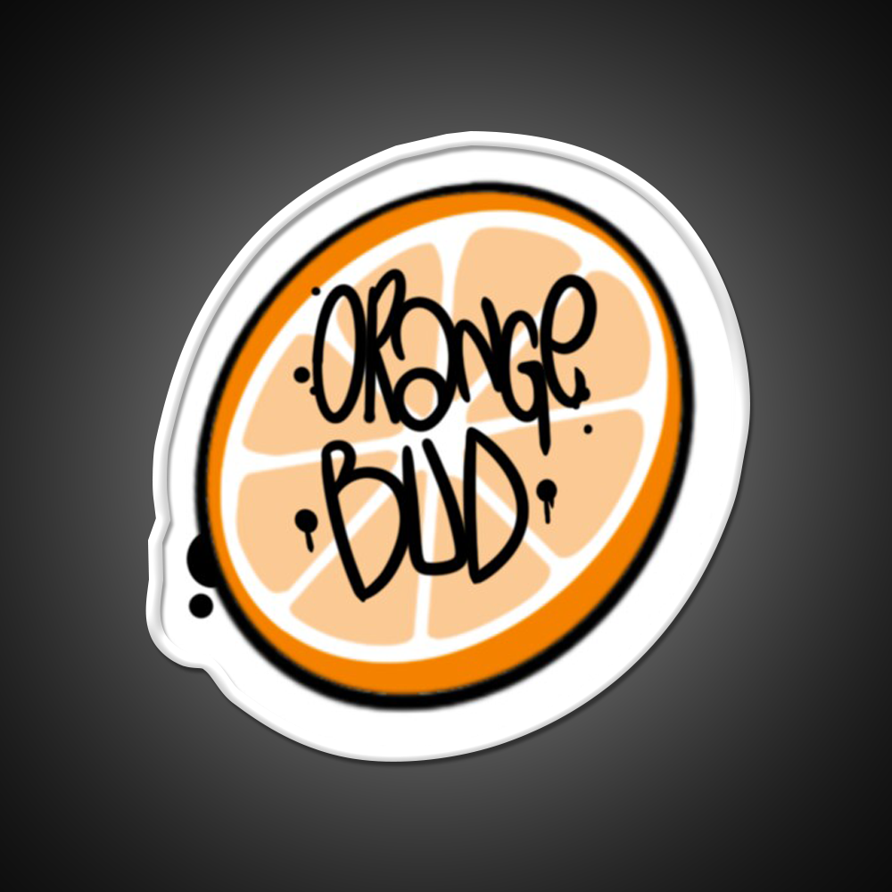 Orange Bud Strain Hemp Inspired Green Leaf Led Neon Sign Rgb Color - LED neon sign view 11