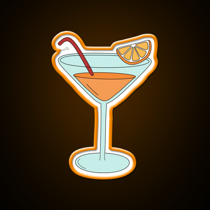 Orange Cocktail Bar Decor Led Neon Sign Rgb Color - LED neon sign view 6