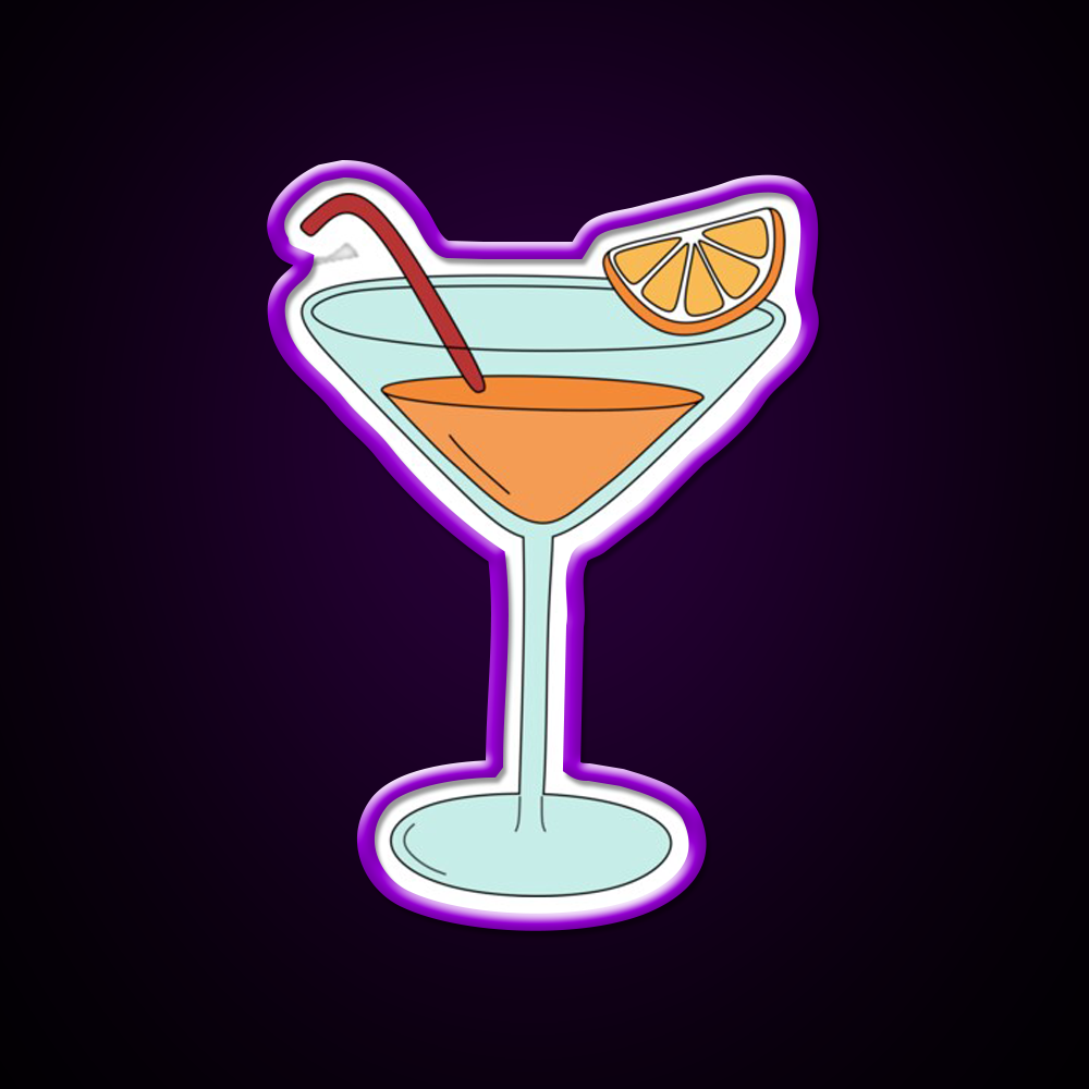 Orange Cocktail Bar Decor Led Neon Sign Rgb Color - LED neon sign view 9