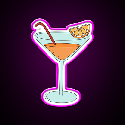 Orange Cocktail Bar Decor Led Neon Sign Rgb Color - Shineneon