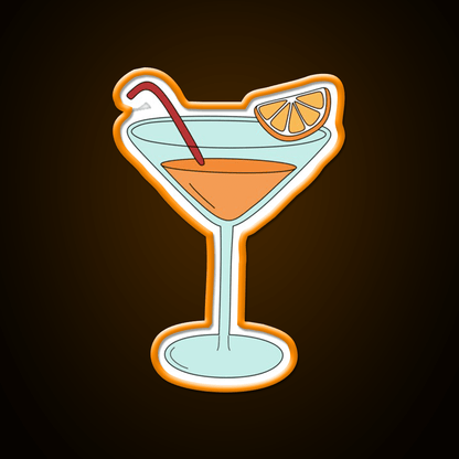 Orange Cocktail Bar Decor Led Neon Sign Rgb Color - Shineneon
