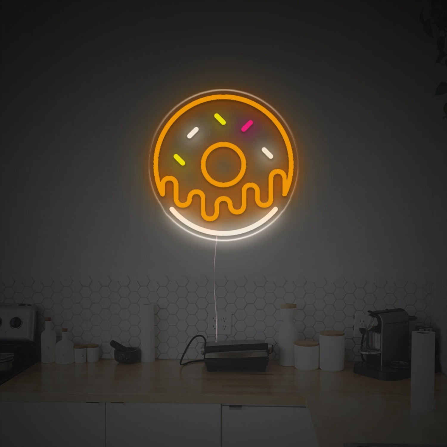 Orange Donnut Led Neon Sign | Shineneon
