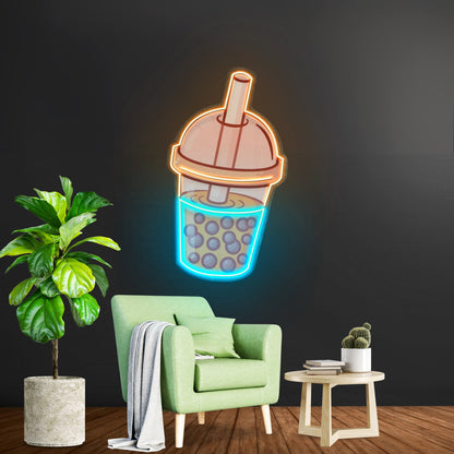 Orange Milktea Neon Acrylic Artwork - Shineneon