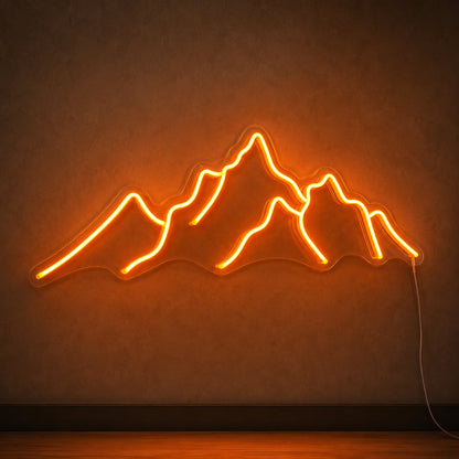 Orange Mountain Ridge Neon Sign LED Neon Sign high-converting product image