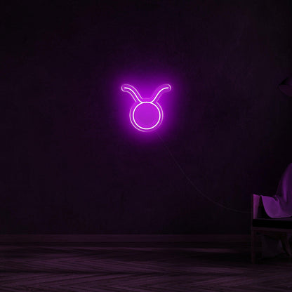 Orange-Red Taurus Zodiac Led Neon Sign For Modern Home Decor | Shineneon