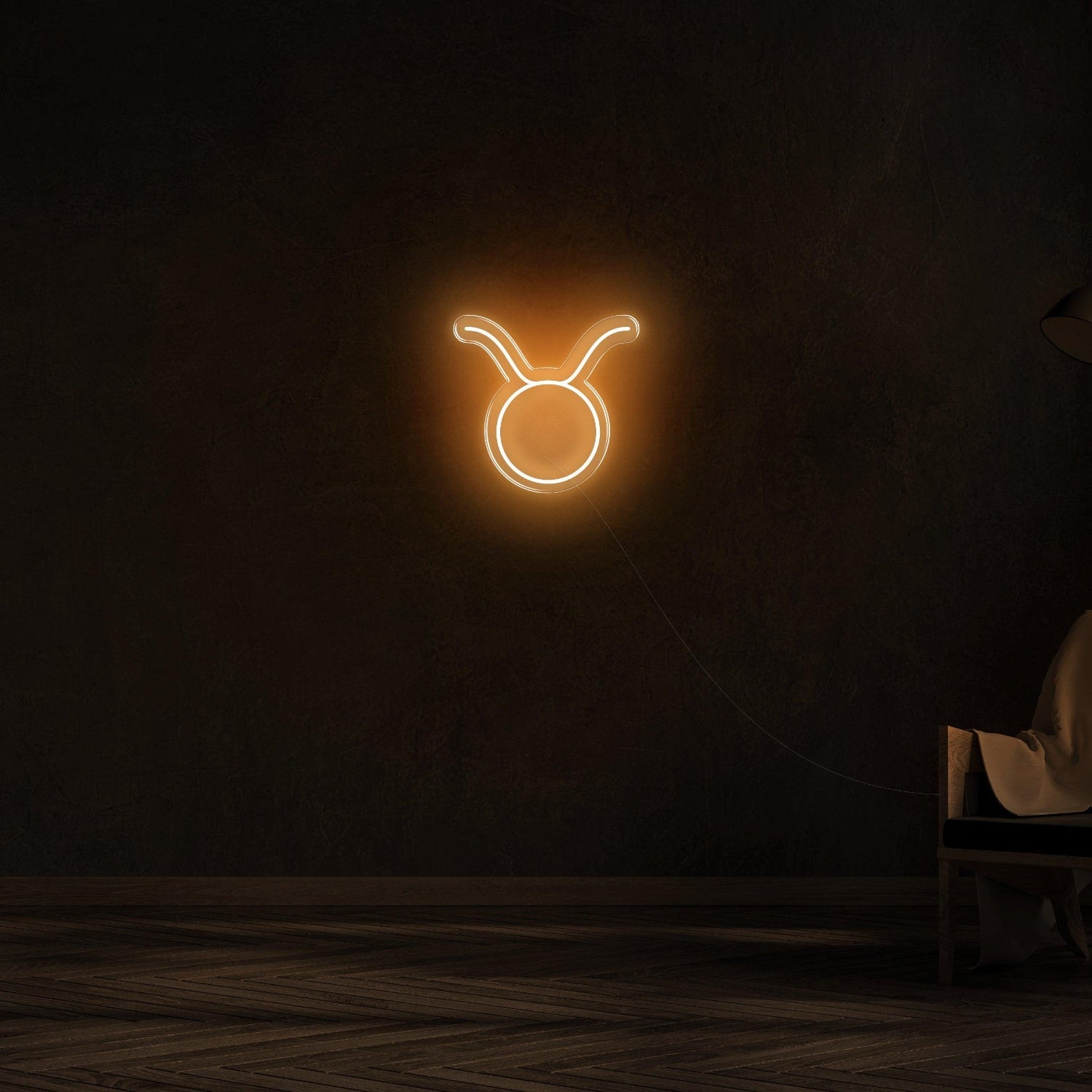 Orange-Red Taurus Zodiac Led Neon Sign For Modern Home Decor | Shineneon
