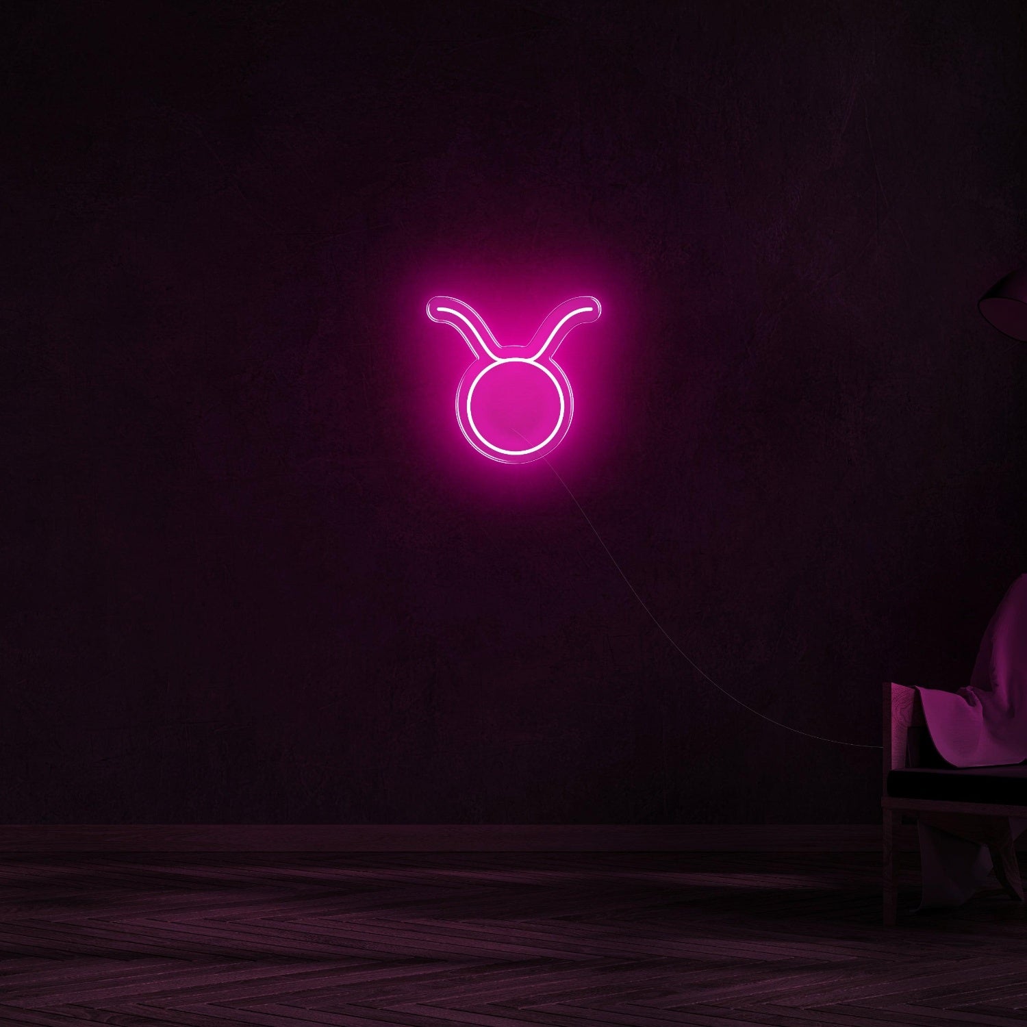 Orange-Red Taurus Zodiac Led Neon Sign For Modern Home Decor | Shineneon