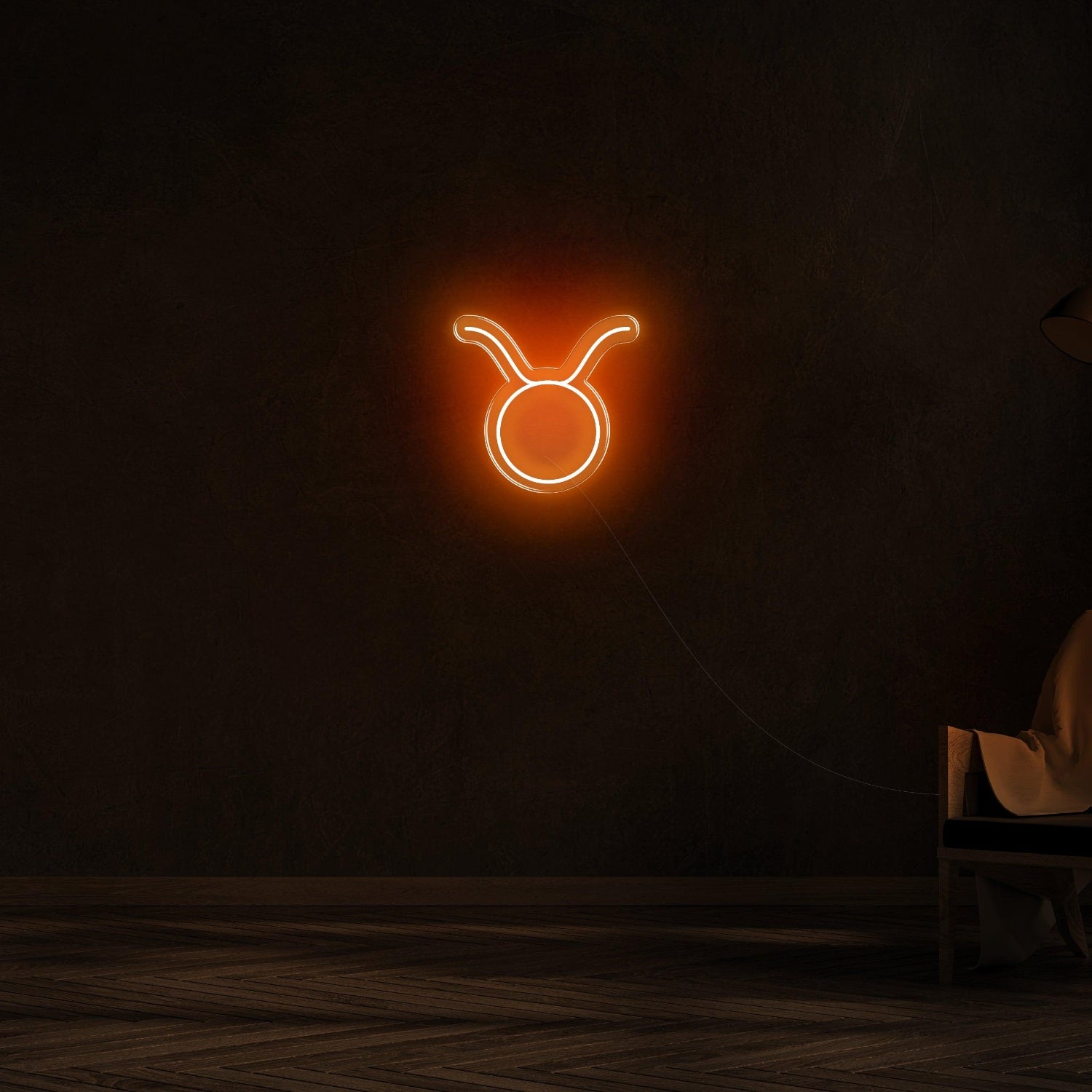 Orange-Red Taurus Zodiac Led Neon Sign For Modern Home Decor | Shineneon