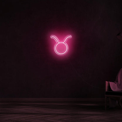 Orange-Red Taurus Zodiac Led Neon Sign For Modern Home Decor | Shineneon