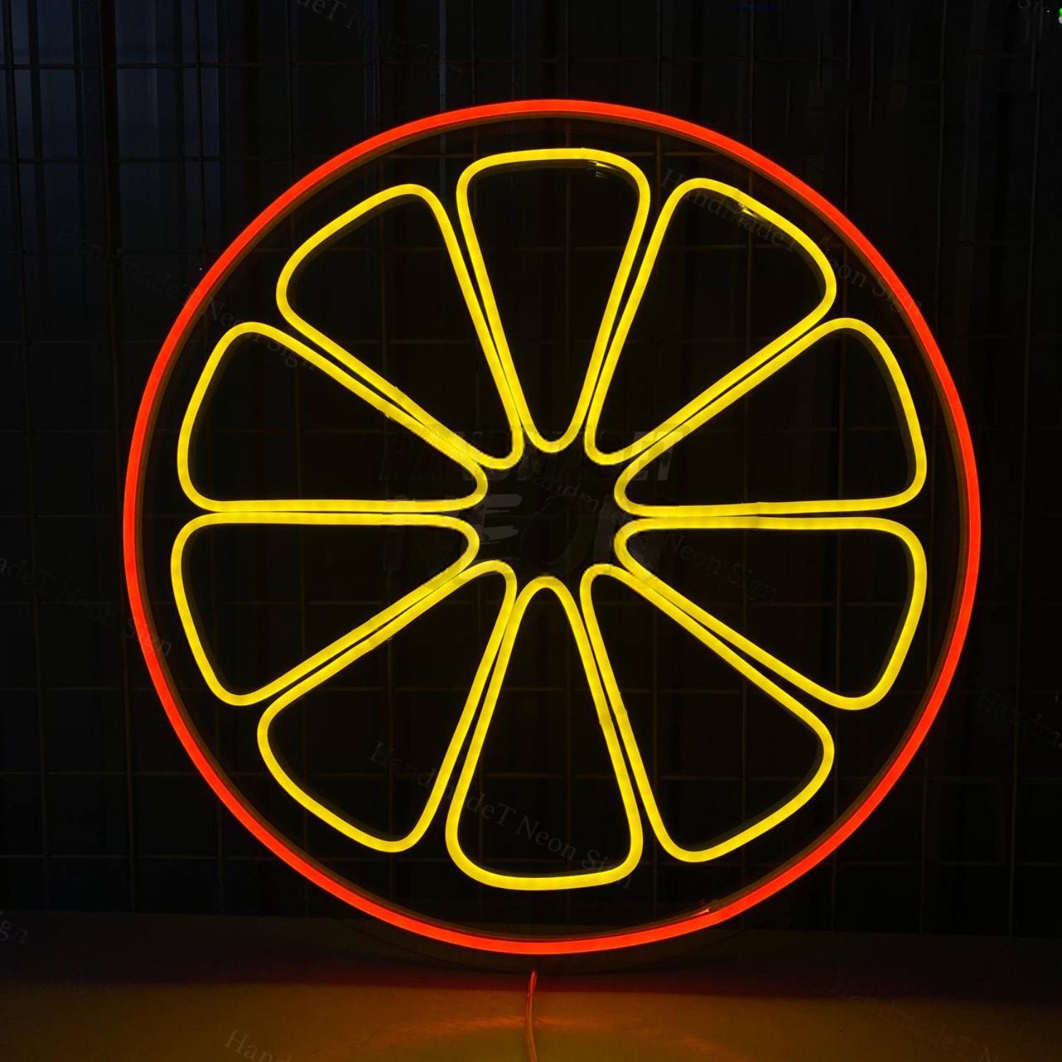 Orange Slice Led Sign Wall Decor | Shineneon