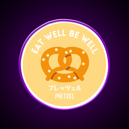 Orange Yellow Pretzel Japanese Bake Food Snack Food Led Neon Sign Rgb Color - Shineneon