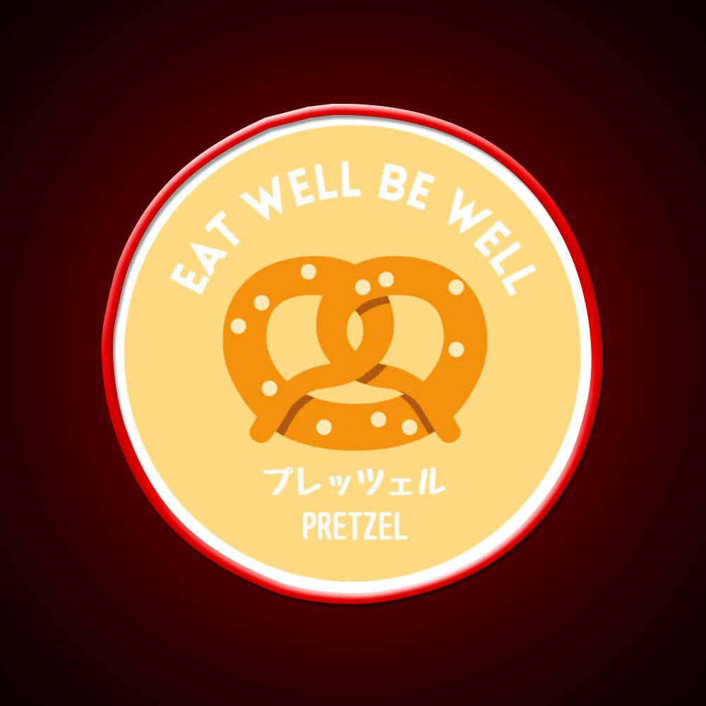 Orange Yellow Pretzel Japanese Bake Food Snack Food Led Neon Sign Rgb Color - Shineneon