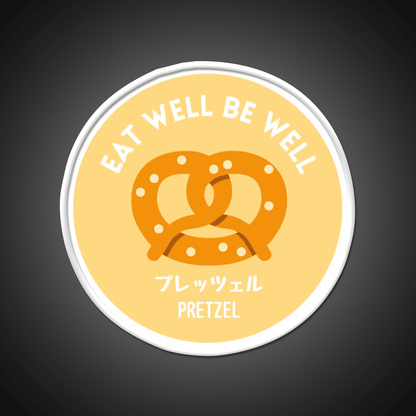 Orange Yellow Pretzel Japanese Bake Food Snack Food Led Neon Sign Rgb Color - Shineneon