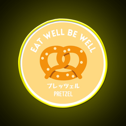 Orange Yellow Pretzel Japanese Bake Food Snack Food Led Neon Sign Rgb Color - Shineneon
