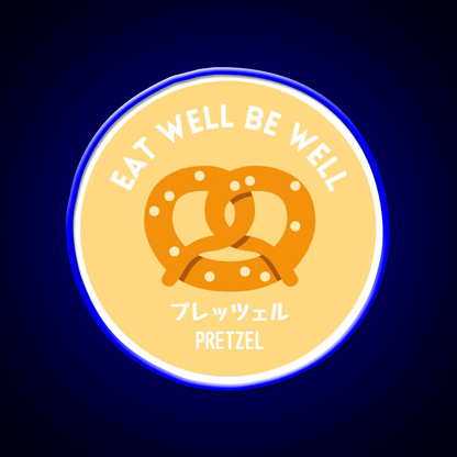 Orange Yellow Pretzel Japanese Bake Food Snack Food Led Neon Sign Rgb Color - Shineneon