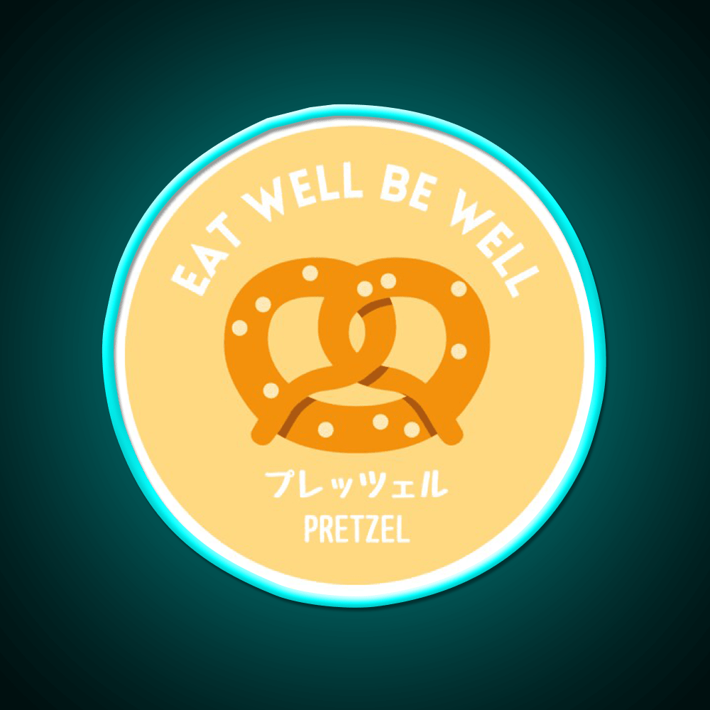 Orange Yellow Pretzel Japanese Bake Food Snack Food Led Neon Sign Rgb Color - Shineneon