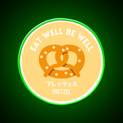 Orange Yellow Pretzel Japanese Bake Food Snack Food Led Neon Sign Rgb Color - Shineneon