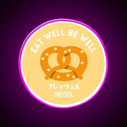 Orange Yellow Pretzel Japanese Bake Food Snack Food Led Neon Sign Rgb Color - Shineneon