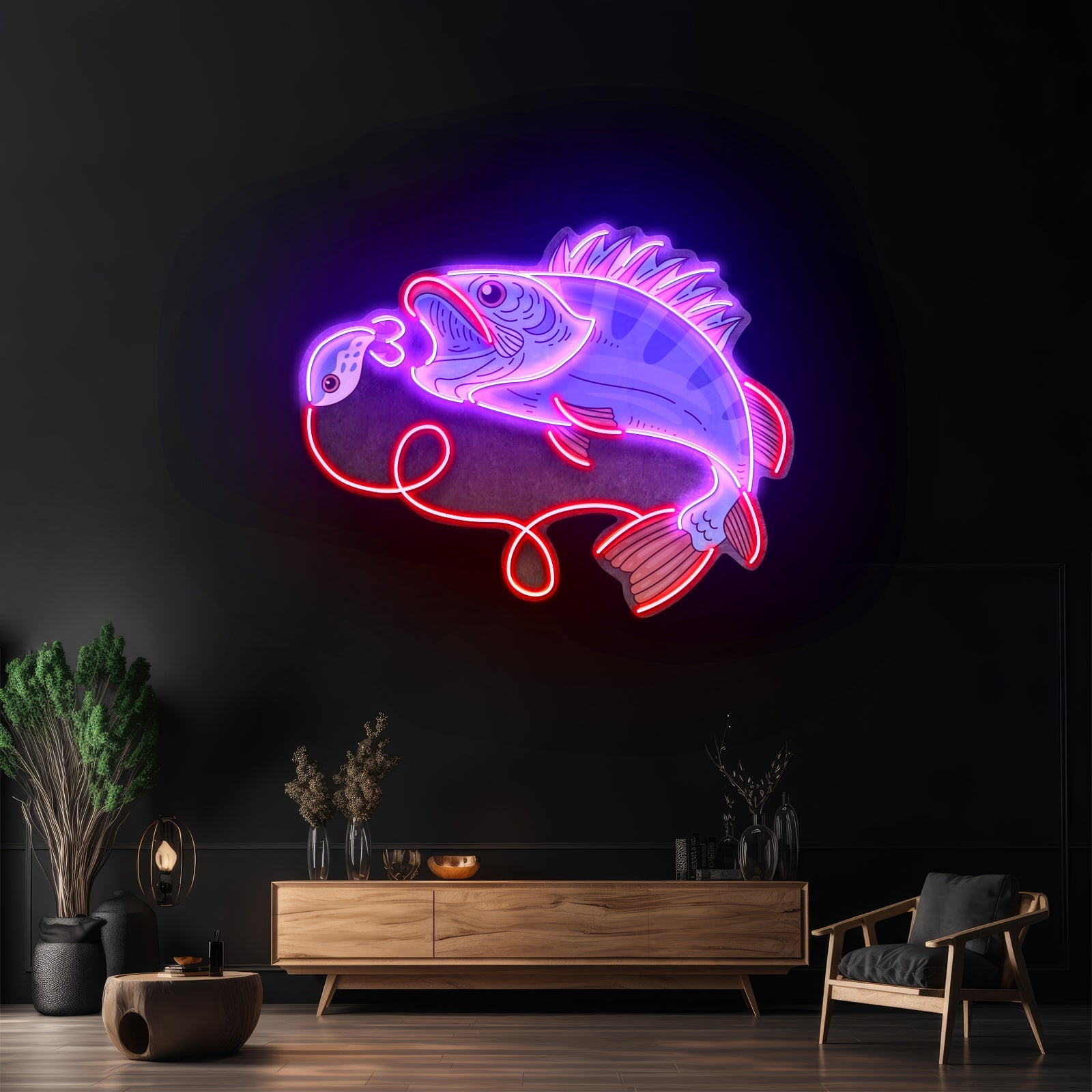 Orangetail Fish Led Neon Sign Light Custom Led Signs - Shineneon