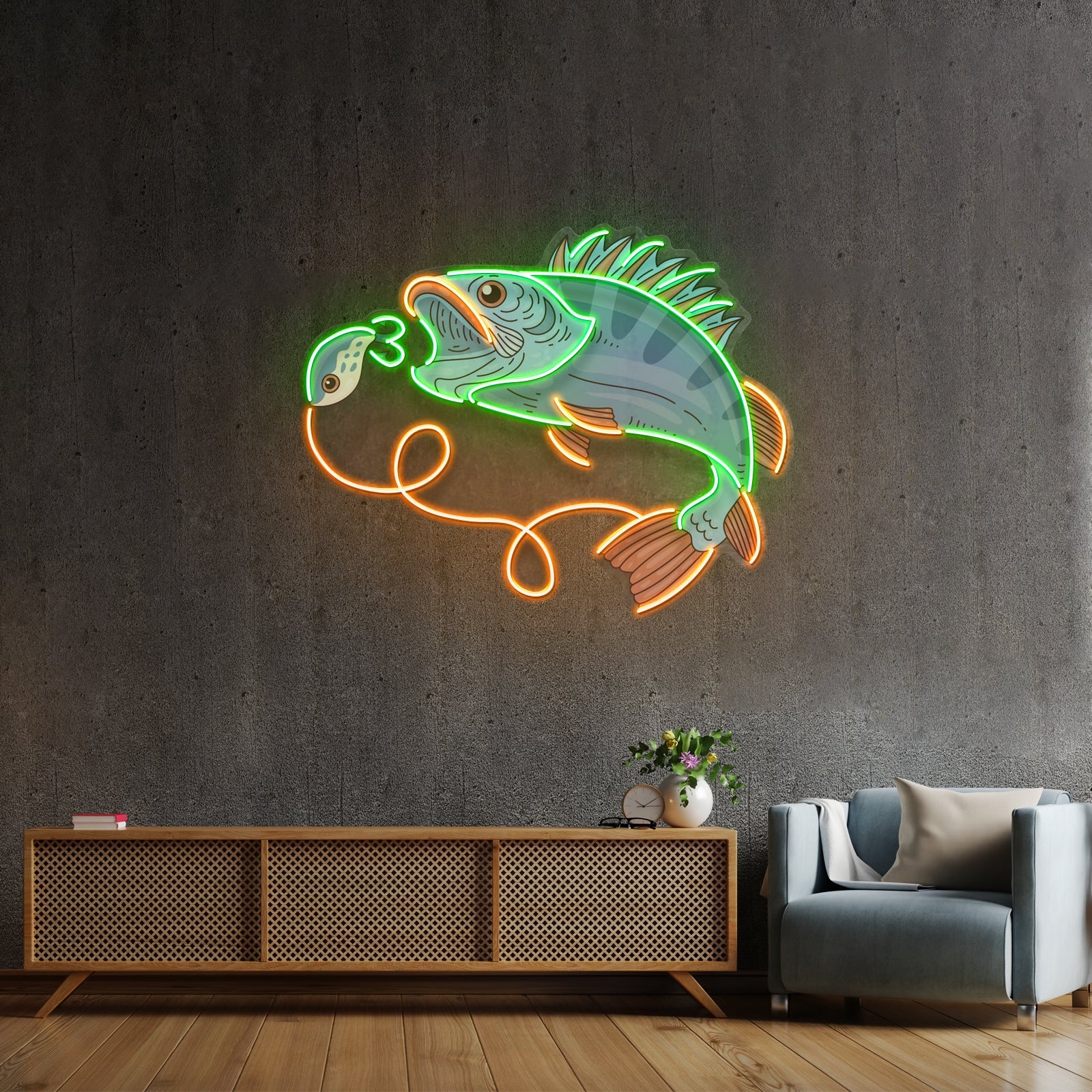 Orangetail Fish Led Neon Sign Light Custom Led Signs - Shineneon