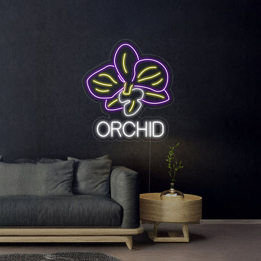 Orchid Flower Neon Sign