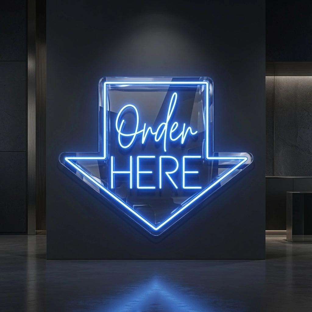 Order Here Business LED Neon Sign - 02 High-Converting Product Image