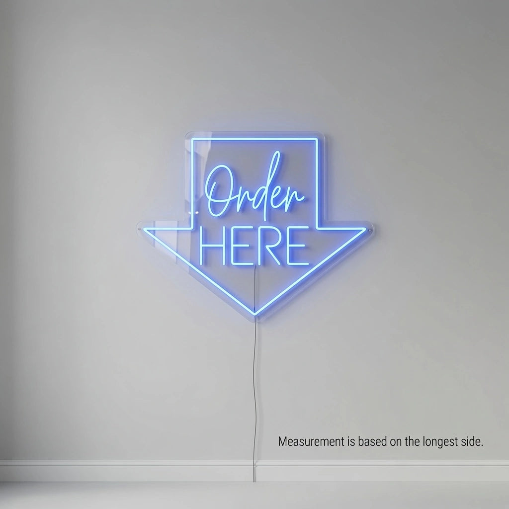 Order Here Business LED Neon Sign - 04 Size Image