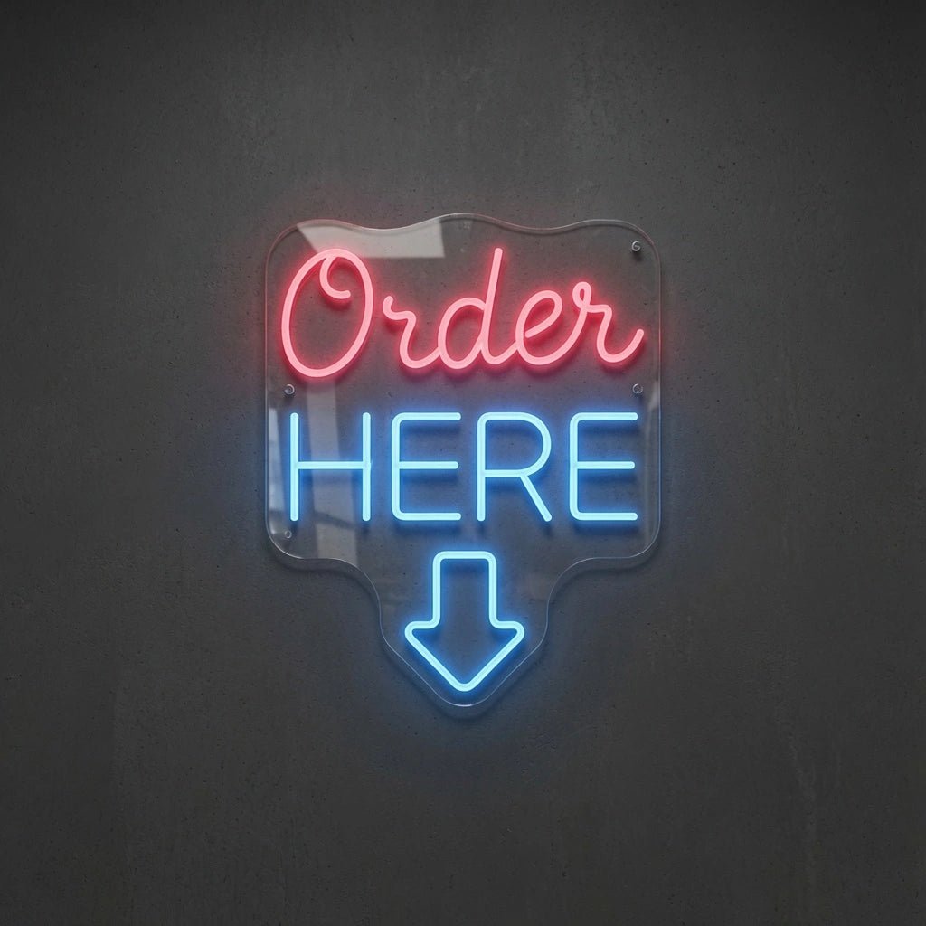 Order Here LED Neon Sign - Shineneon