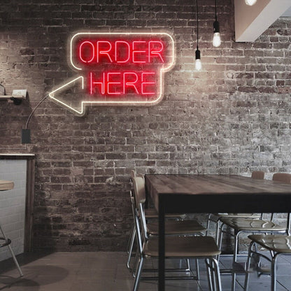 Order Here Led Neon Sign For Businesses And Shops | Shineneon