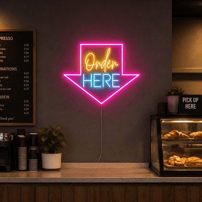 Order Here LED Neon Sign Home Decor - Shineneon