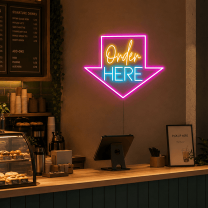 Order Here LED Neon Sign Home Decor - Shineneon