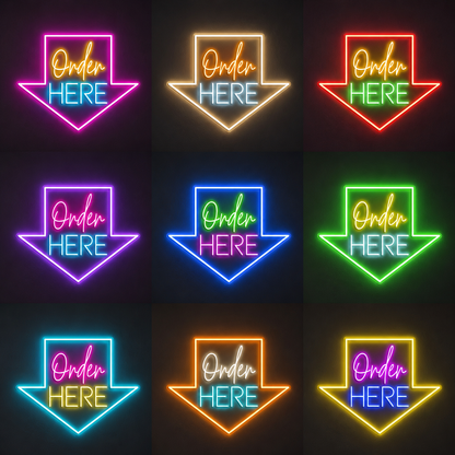 Order Here LED Neon Sign Home Decor - Shineneon