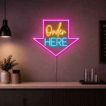 Order Here LED Neon Sign Home Decor - Shineneon