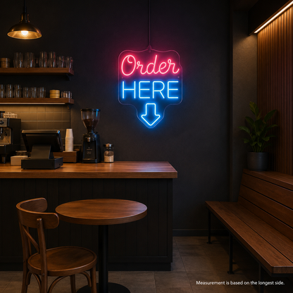 Order Here LED Neon Sign Home Wall Art - 04 Size Image