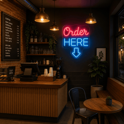 Order Here LED Neon Sign Home Wall Art - Shineneon