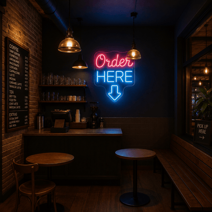 Order Here LED Neon Sign Home Wall Art - Shineneon