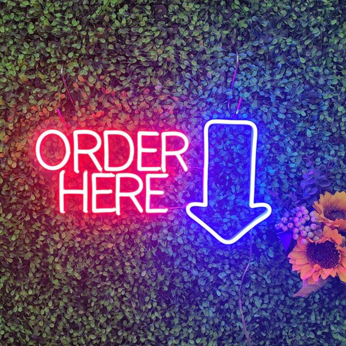 Order Here Led Sign Business Neon Sign - Shineneon