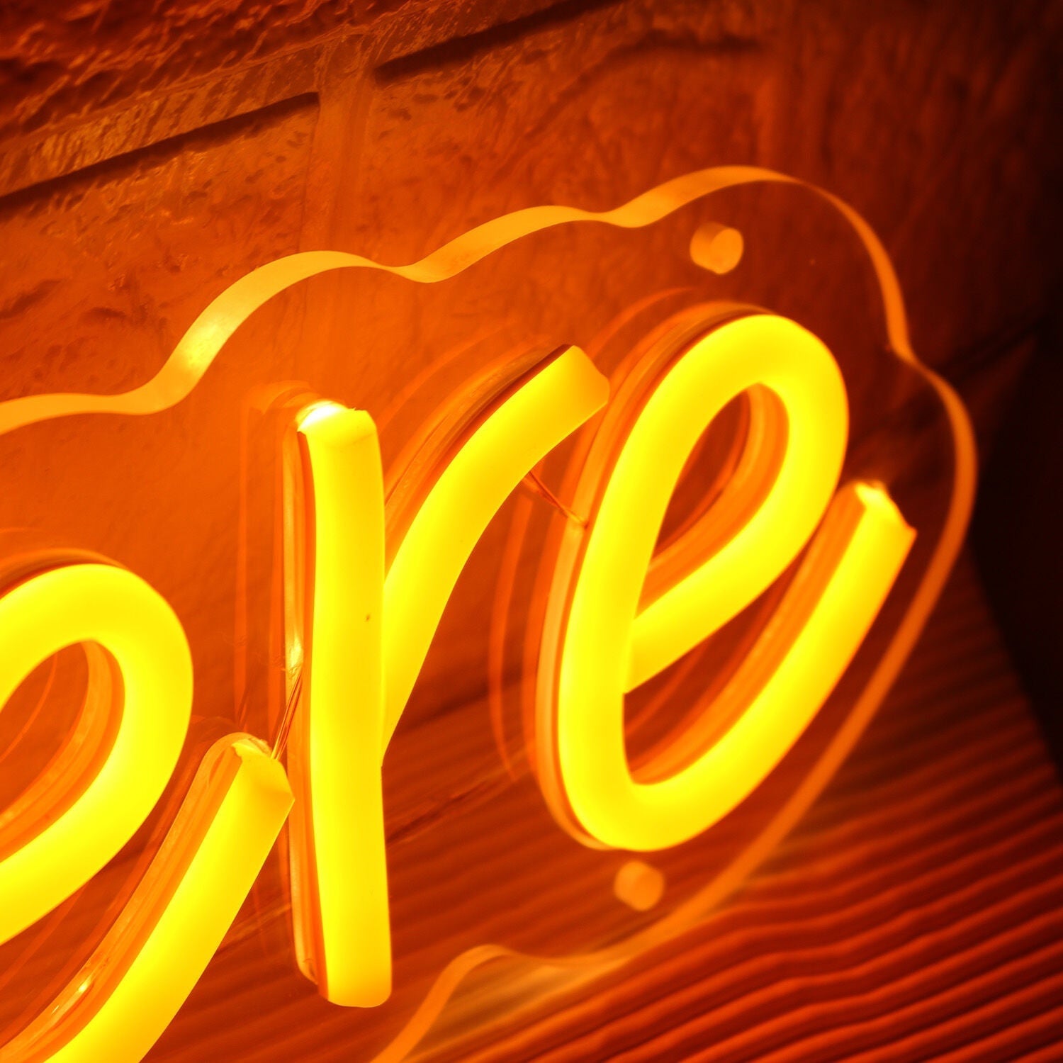 Order Here Orange Led Neon Sign - Shineneon