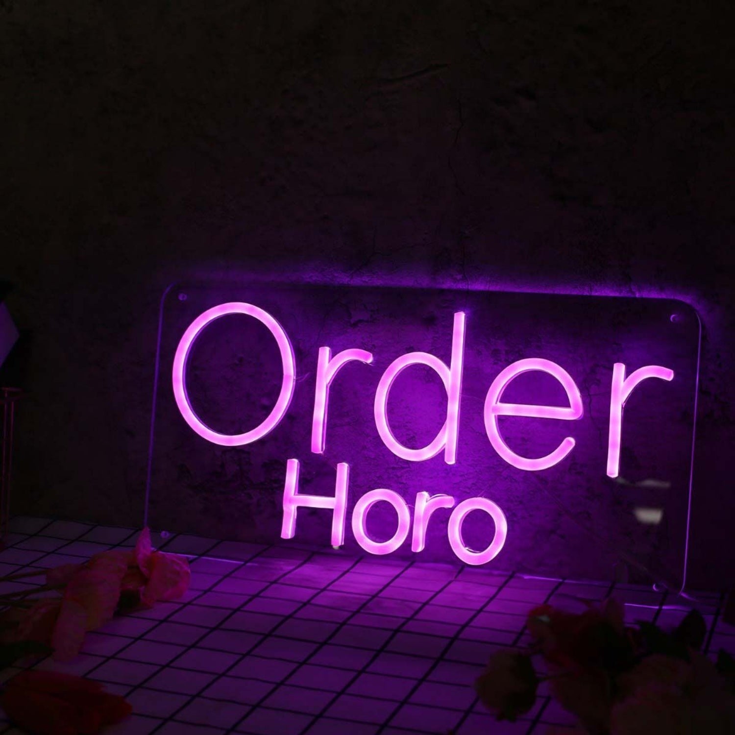 Order Here Purple Led Neon Sign - Shineneon