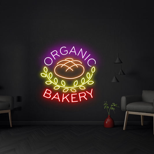 Organic Bakery Neon Sign