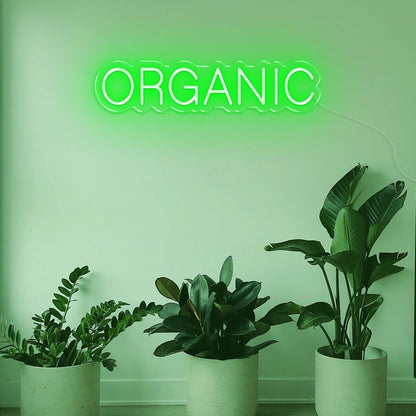 Organic Bright Pink White Rounded Led Neon Sign For Health Shops Home Decor | Shineneon