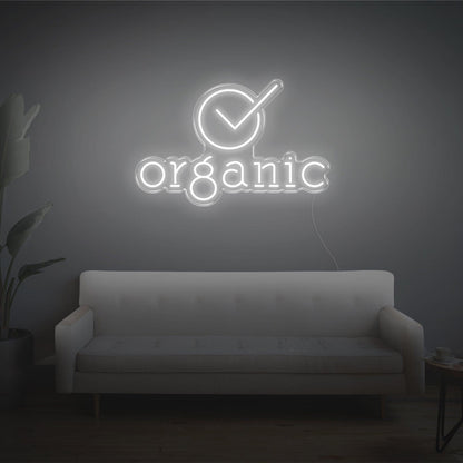 Organic Circle Checkmark Bright Green Led Neon Sign For Shop Home Decor | Shineneon