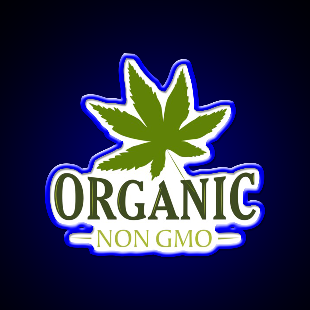 Organic Non Gmo Hemp Inspired Green Leaf Led Neon Sign Rgb Color - LED neon sign view 5
