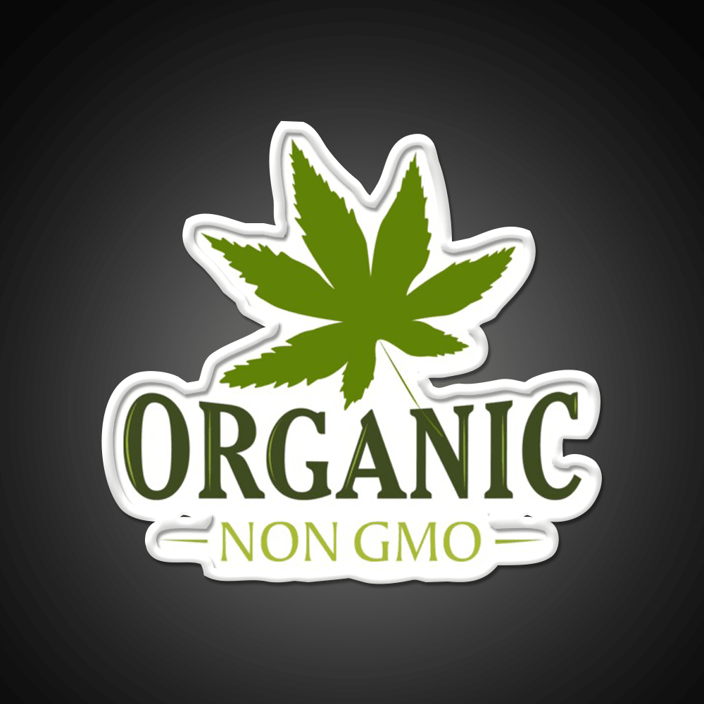 Organic Non Gmo Hemp Inspired Green Leaf Led Neon Sign Rgb Color - Shineneon