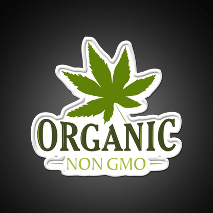 Organic Non Gmo Hemp Inspired Green Leaf Led Neon Sign Rgb Color - Shineneon